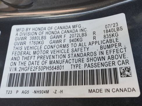 Used 2023 Honda Civic Sport image 14