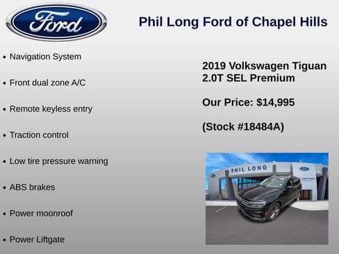 Used 2019 Volkswagen Tiguan SEL Premium AWD/4WD image 8
