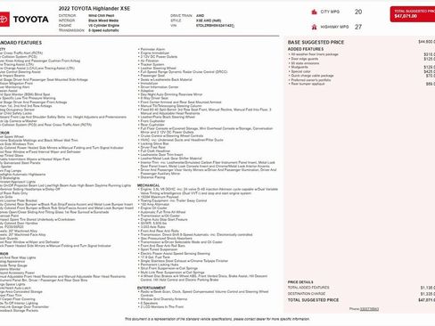 Used 2022 Toyota Highlander XSE image 4