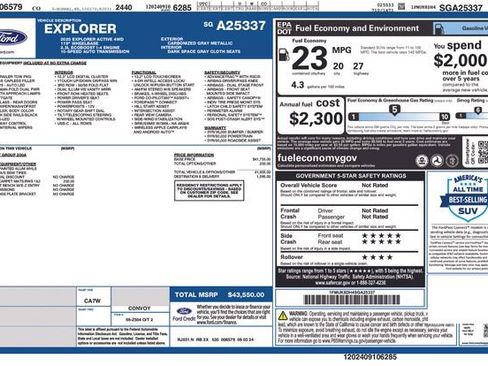 Certified 2025 Ford Explorer Active image 39