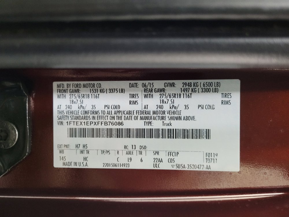 Used 2015 Ford F150 Lariat AWD/4WD image 33