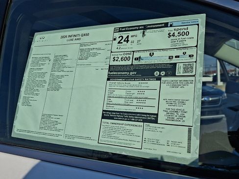 New 2026 INFINITI QX60 Luxe w/ Cargo Package image 19