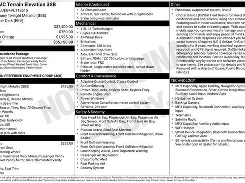 New 2027 GMC Terrain Elevation AWD/4WD image 3