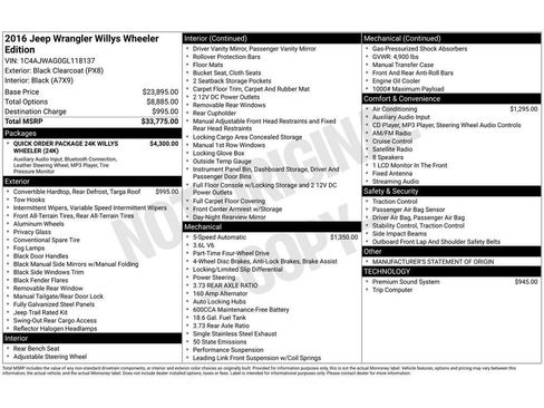 Used 2016 Jeep Wrangler Sport image 3