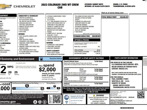 Used 2023 Chevrolet Colorado W/T RWD image 7