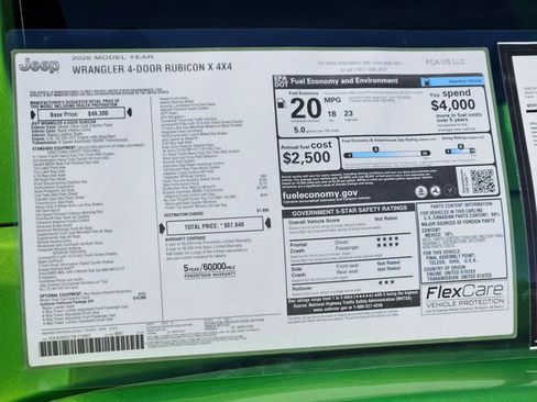 New 2026 Jeep Wrangler Unlimited Rubicon image 17