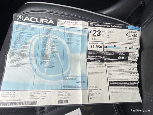 Used 2019 Acura TLX V6 w/ Technology & A-SPEC Pkg FWD image 29