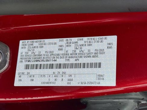 Certified 2024 Ford Escape ST-Line w/ Tech Pack #1 FWD image 36