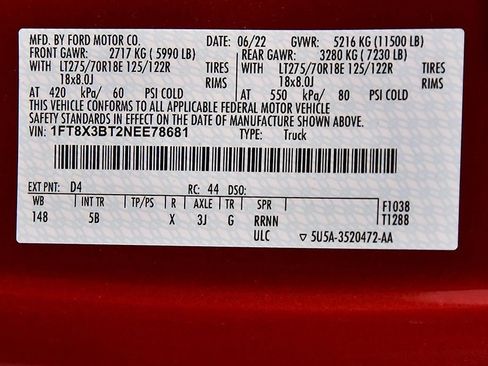 Used 2022 Ford F350 Lariat w/ Lariat Value Package image 16