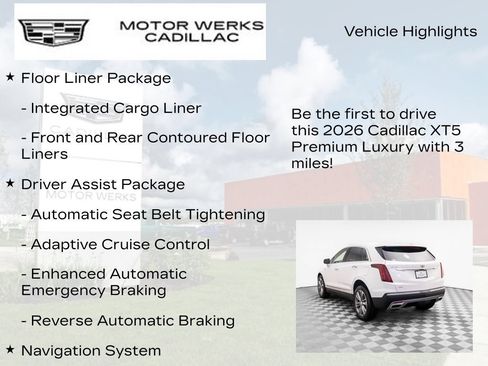 New 2026 Cadillac XT5 Premium Luxury w/ Driver Assist Package AWD/4WD image 12