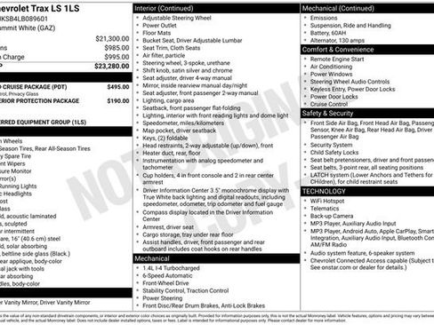 Used 2020 Chevrolet Trax LS w/ Tint and Cruise Package FWD image 22