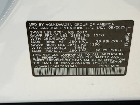 Certified 2023 Volkswagen Atlas SE FWD image 22
