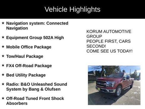 New 2025 Ford F150 Lariat w/ Equipment Group 502A High image 4