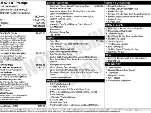 Used 2019 Audi A7 3.0T Prestige w/ Prestige Package image 33