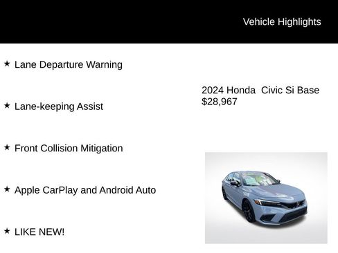 Used 2024 Honda Civic Si image 4