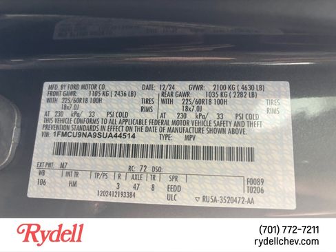 Used 2025 Ford Escape ST-Line Select AWD/4WD image 22