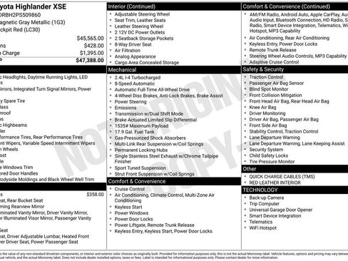 Used 2023 Toyota Highlander XSE AWD/4WD image 6