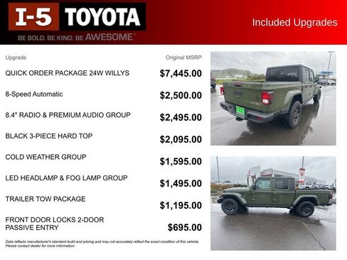 Used 2023 Jeep Gladiator Willys AWD/4WD image 6