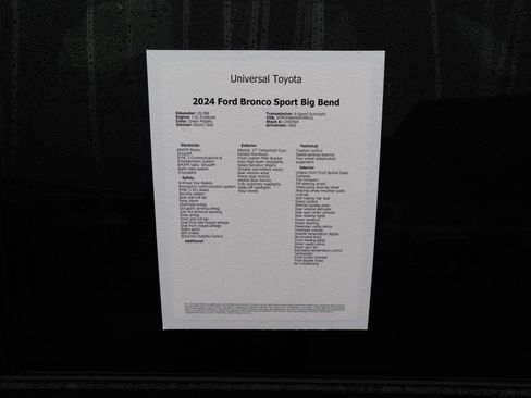 Used 2024 Ford Bronco Sport Big Bend image 49