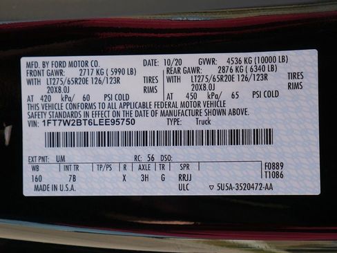 Used 2020 Ford F250 Platinum w/ FX4 Off-Road Package image 77