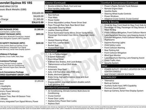 Used 2022 Chevrolet Equinox RS w/ RS Leather Package FWD image 7