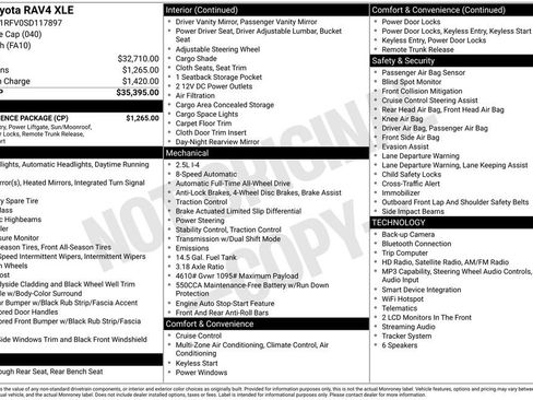 Used 2025 Toyota RAV4 XLE w/ Convenience Package AWD/4WD image 2