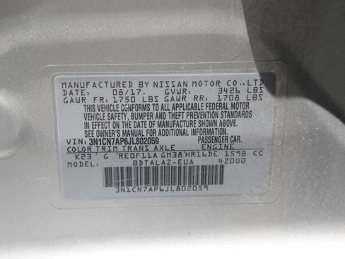 Used 2018 Nissan Versa S Plus FWD image 28