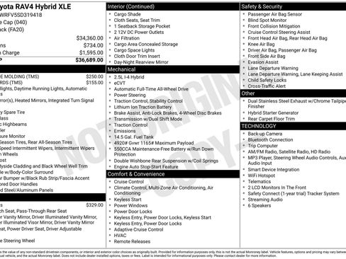 Certified 2025 Toyota RAV4 XLE AWD/4WD image 33