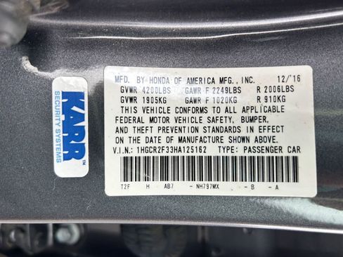 Used 2017 Honda Accord LX image 37
