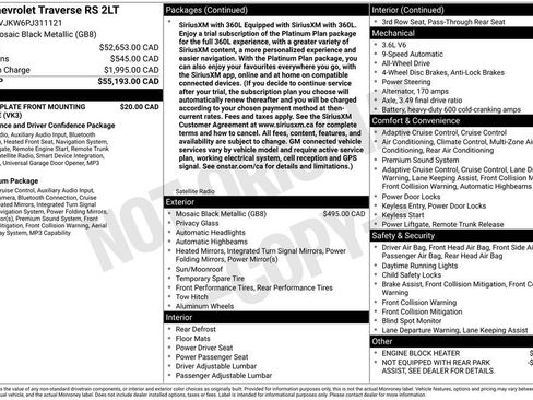 Used 2023 Chevrolet Traverse RS AWD/4WD image 48