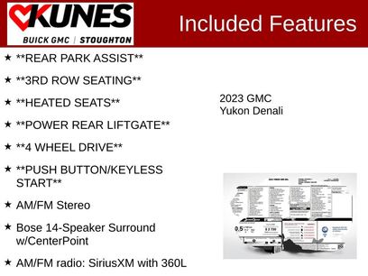 Used 2023 GMC Yukon Denali w/ LPO, Floor Liner Package