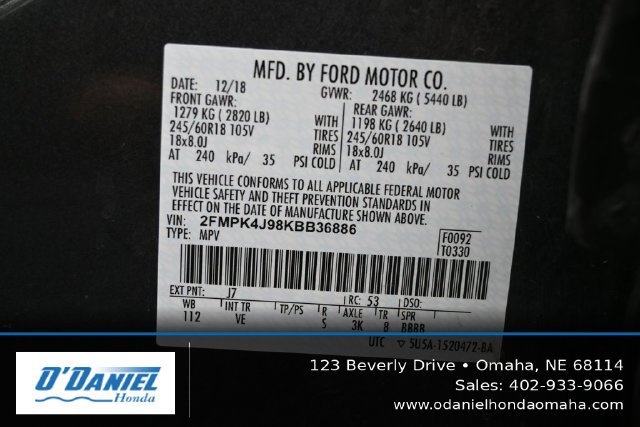 Used 2019 Ford Edge SEL w/ Equipment Group 201A AWD/4WD image 46