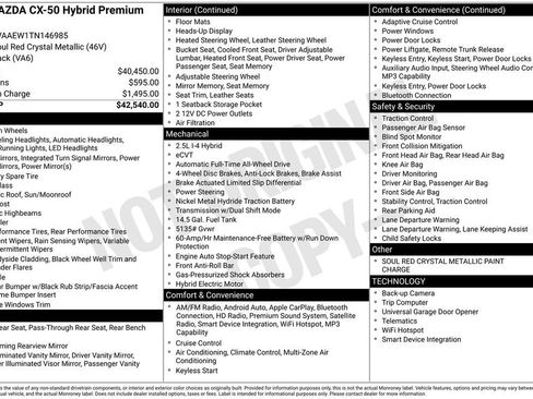 Used 2026 MAZDA CX-50 2.5 Hybrid w/ Premium Plus Pkg AWD/4WD image 4