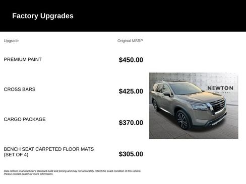 Used 2025 Nissan Pathfinder Platinum w/ Cargo Package FWD image 7