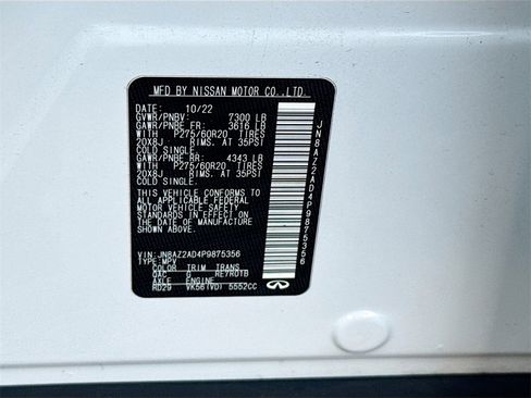 Used 2023 INFINITI QX80 Luxe w/ Cargo Package image 36