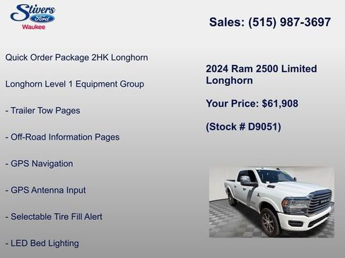 Used 2024 RAM 2500 Limited w/ Safety Group AWD/4WD image 11