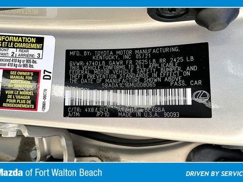 Used 2021 Lexus ES 300h w/ Premium Package FWD image 16