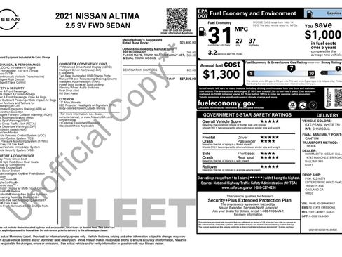 Used 2021 Nissan Altima 2.5 SV FWD image 2