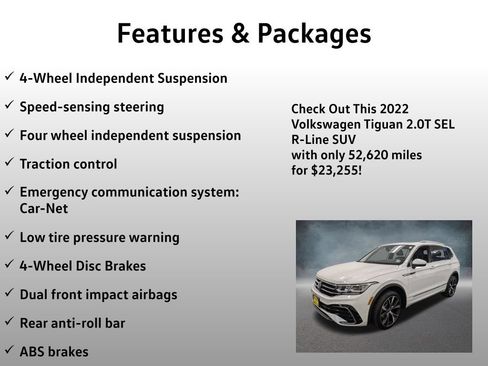 Used 2022 Volkswagen Tiguan SEL R-Line AWD/4WD image 13