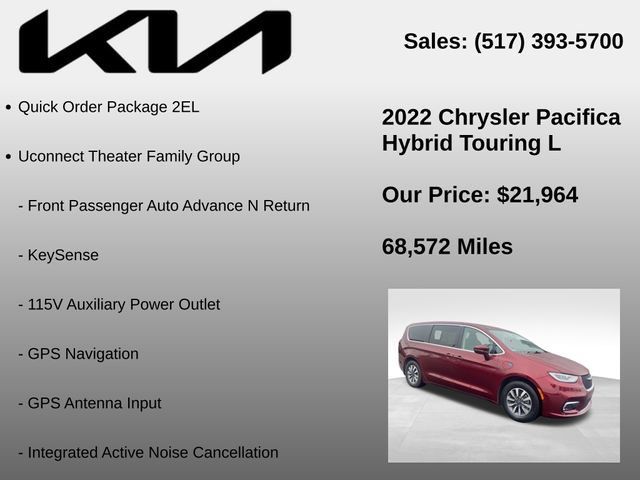Used 2022 Chrysler Pacifica Touring-L w/ Uconnect Theater Family Group FWD image 5