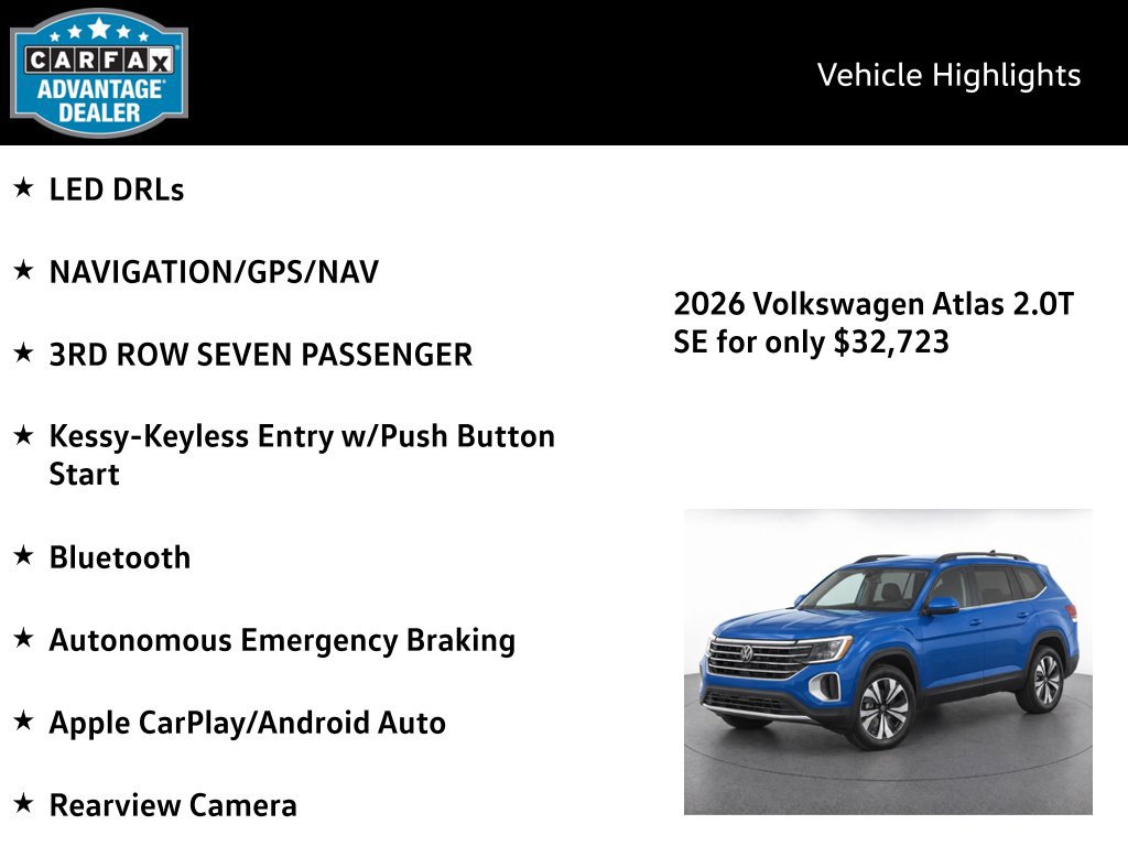 Certified 2026 Volkswagen Atlas SE AWD/4WD image 4