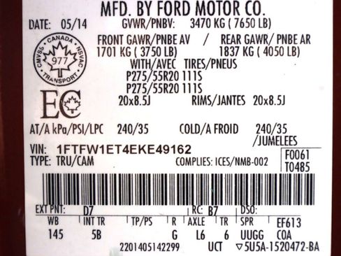 Used 2014 Ford F150 FX4 w/ Equipment Group 402A Luxury image 43