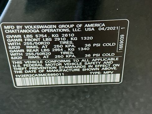 Used 2021 Volkswagen Atlas SEL FWD image 40
