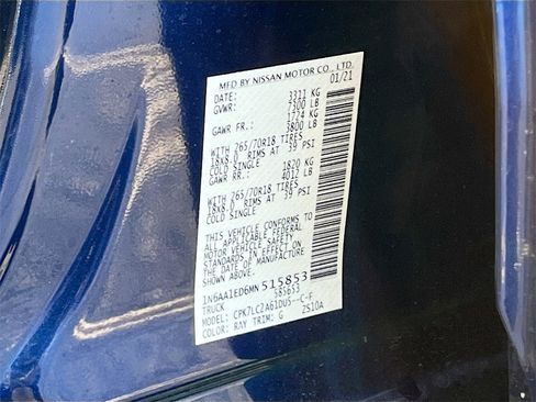 Certified 2021 Nissan Titan SV w/ SV Convenience Package image 28