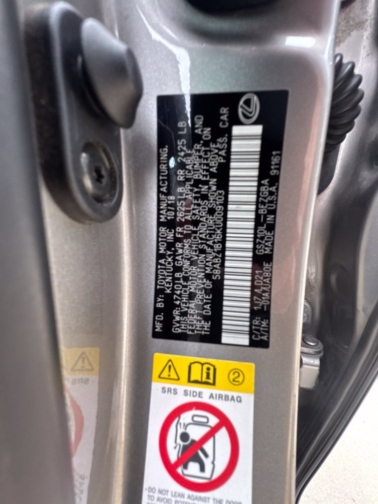 Used 2019 Lexus ES 350 w/ Premium Package FWD image 5