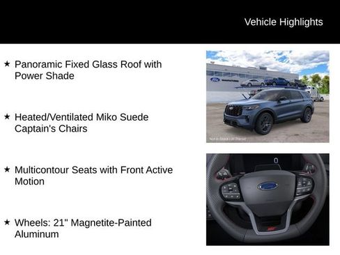 New 2026 Ford Explorer ST w/ Sun And Sound Package AWD/4WD image 14