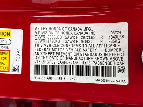 Used 2024 Honda Civic Sport image 17