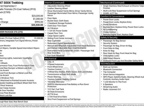 Used 2016 FIAT 500X Trekking FWD image 4