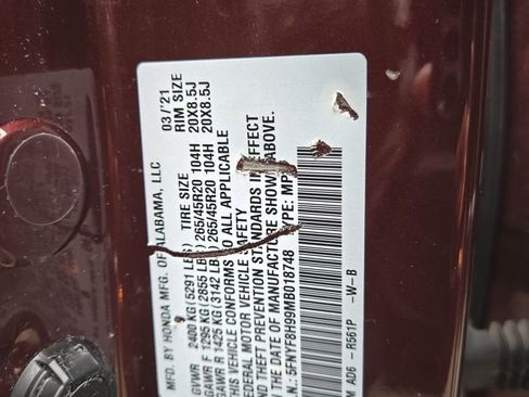 Used 2021 Honda Passport Touring image 31