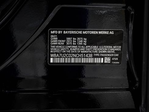 Used 2022 BMW 750i xDrive w/ Luxury Rear Seating Package AWD/4WD image 47